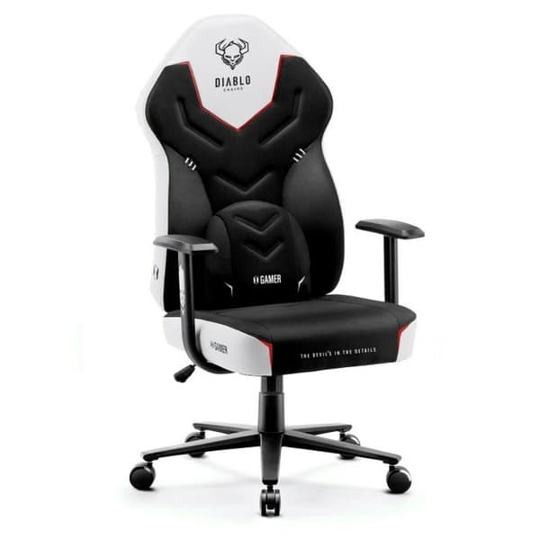 Pelituoli Diablo Chairs X-GAMER 2.0 Normal Valkoinen Musta