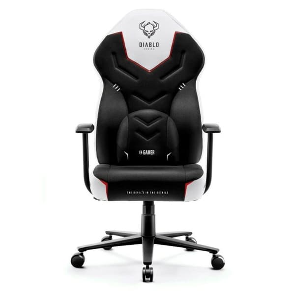 Pelituoli Diablo Chairs X-GAMER 2.0 Normal Valkoinen Musta