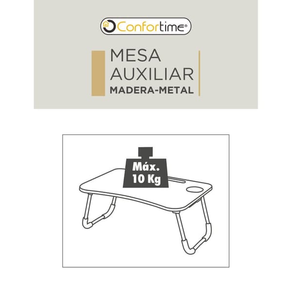 Laptopbord Confortime 60 x 40 x 26 cm 6 enheder