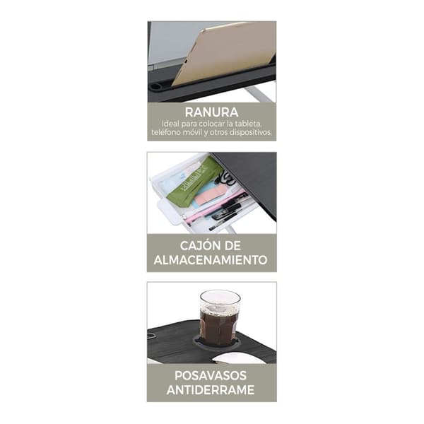 Laptopbord Confortime 60 x 40 x 26 cm 6 enheder