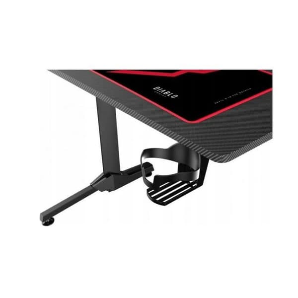 Skrivbord Gaming Diablo Chairs 1469 Vit Svart Röd 100 x 75 x 60 cm
