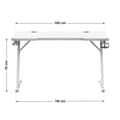 Pikkukuva 6 / 11: Työpöytä Gaming Huzaro HZ-Hero 2.5 White RGB Valkoinen 120 x 75 x 60 cm