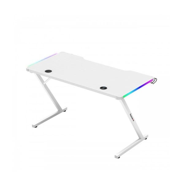 Työpöytä Gaming Huzaro HZ-Hero 2.5 White RGB Valkoinen 120 x 75 x 60 cm