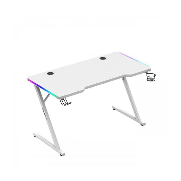 Työpöytä Gaming Huzaro HZ-Hero 2.5 White RGB Valkoinen 120 x 75 x 60 cm