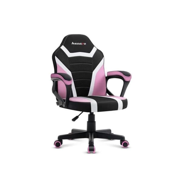 HUZARO Ranger 1.0 rosa spelstol för barn - Ergonomisk, höj- och sänkbar, mjuka armstöd