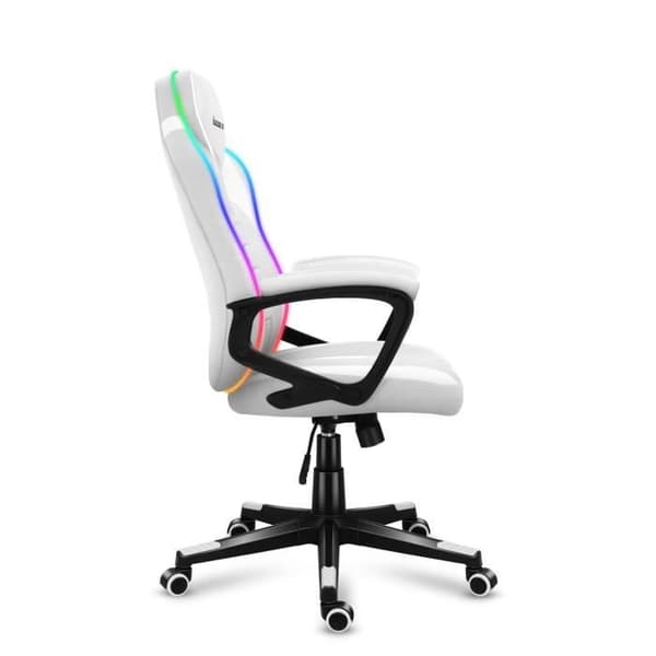 Gamingstol - HUZARO - Force 2.5 RGB - LED-belysning - Andningsbart tyg - Ergonomisk design