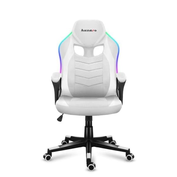 Gamingstol - HUZARO - Force 2.5 RGB - LED-belysning - Andningsbart tyg - Ergonomisk design