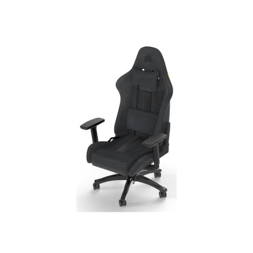 CORSAIR TC100 RELAXED - spelstol - nylon, stålram, mjukt tyg - svart/grå