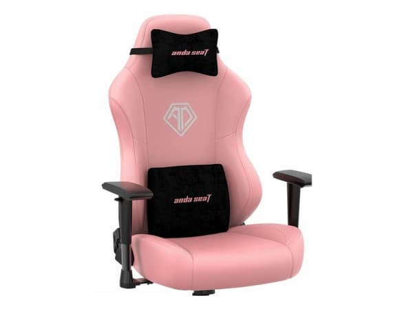 Anda Seat Phantom 3, PC-spelsstol, 100 kg, Stoppad och vadderad sits sits, Stoppat och vadderat ryggstöd, 185 cm, Svart
