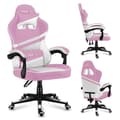Miniatyrbild 1 av 4: Gaming stol - HUZARO - Force 4.4 - Rosa och vit - Ergonomisk - Vadderade armstöd