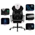 Miniatyrbild 2 av 4: Diablo X-Gamer 2.0 Gaming Chair Kontorsstol Ergonomisk design Tyg Svankkudde Bekväma armstöd (svart-vit)
