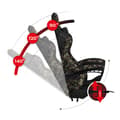 Miniatyrbild 2 av 4: HUZARO FORCE 4.7 Camo Gaming Chair - Ergonomisk - Justerbar - Nackstöd Svankkudde - Svart