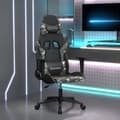Miniatyrbild 1 av 2: Gamingstol svart och kamouflage konstläder
