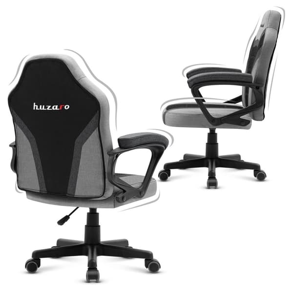 Gamingstol för barn Huzaro HZ-Ranger 1.0 Gray Mesh, grå och svart