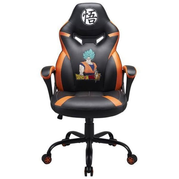Spelstol - SUBSONIC - Junior Dragon Ball - Vit - Ergonomisk - Justerbar - Vadderade armstöd