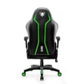 Miniatyrbild 3 av 4: Diablo X-One 2.0 Gaming Chair Office Gamer Fåtölj 1D Skai Armstödskudde Lumbar Cousin (svart-grön, L)