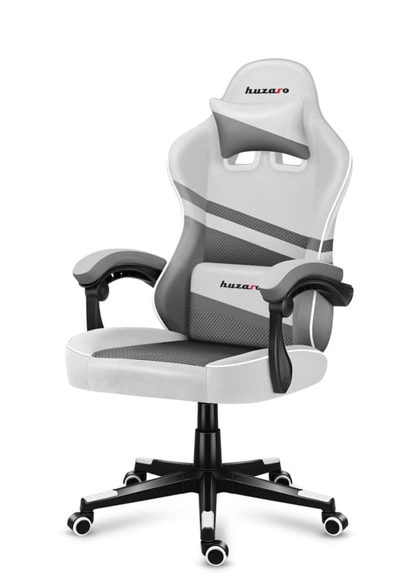 Spelstol - Huzaro Force 4.4 White Mesh