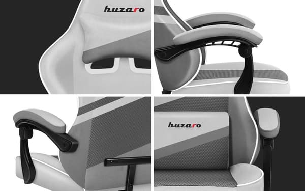 Spelstol - Huzaro Force 4.4 White Mesh