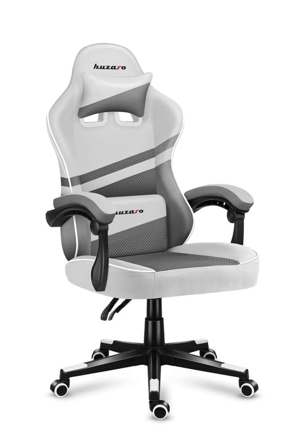 Spelstol - Huzaro Force 4.4 White Mesh