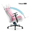 Miniatyrbild 4 av 4: Gaming Chair Kontorsfåtölj - DIABLO - Ergonomisk design Tyg Svankkudde Bekväma armstöd