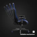 Miniatyrbild 6 av 6: Diablo X-ST4RTER Gaming Chair Gamer Fåtölj Ergonomisk kontorssits 2D Tygskydd Armstöd (mörkblå)