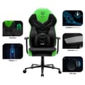 Miniatyrbild 2 av 4: Diablo X-Gamer 2.0 Gaming Stol Office Gamer Fåtölj Tygöverdrag Ergonomisk design Svankkudde (svart-grön)