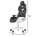 Miniatyrbild 3 av 3: SILVER E700 Design av Studio FA Porsche, vit/svart gamingstol, Glacier White
