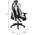 Miniatyrbild 2 av 2: BigBuy Home Genesis Nitro 650 White Howlite Gaming Chair, Acacia, Flerfärgad, One Size