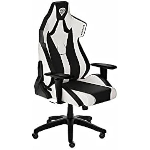 BigBuy Home Genesis Nitro 650 White Howlite Gaming Chair, Acacia, Flerfärgad, One Size