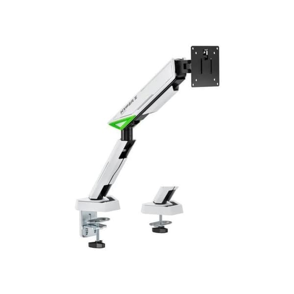Soporte de Mesa Gaming Aisens DT49TSR-343 Vit Blanco Contrapeso Giratorio Inclinable hasta 16kg 49"