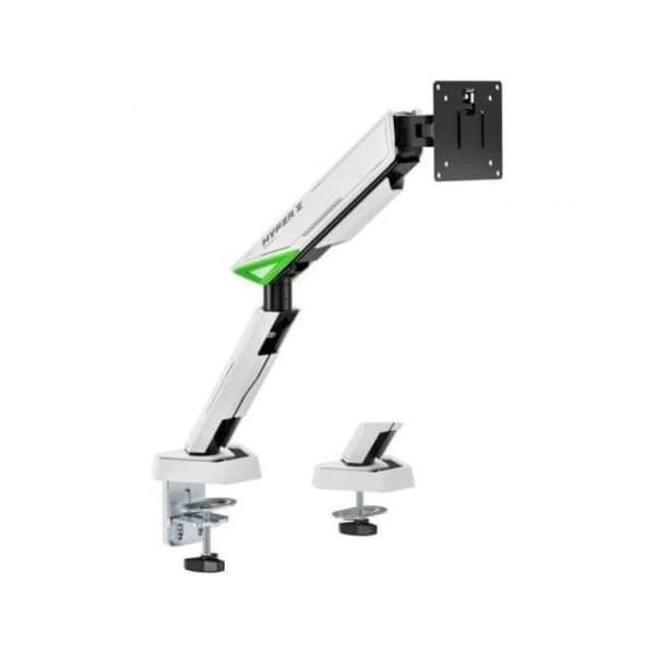 Soporte de Mesa Gaming Aisens DT49TSR-343 Vit Blanco Contrapeso Giratorio Inclinable hasta 16kg 49"