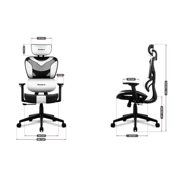 Spelstol Huzaro HZ-Combat 8.0 White