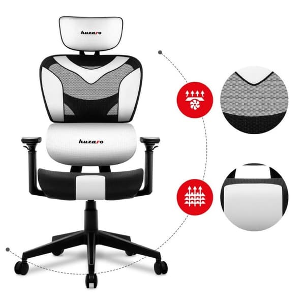 Spelstol Huzaro HZ-Combat 8.0 White