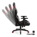 Miniatyrbild 3 av 6: Diablo X-Ray Gaming Chair Office Gamer Chair 4D Armstöd Läderperforeringskudde Lumbar Cousin (svart-röd, L)