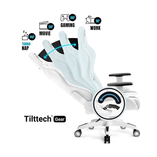 Chaise Gaming Diablo X-One 2.0 Small: vit-svart