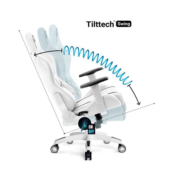 Chaise Gaming Diablo X-One 2.0 Small: vit-svart