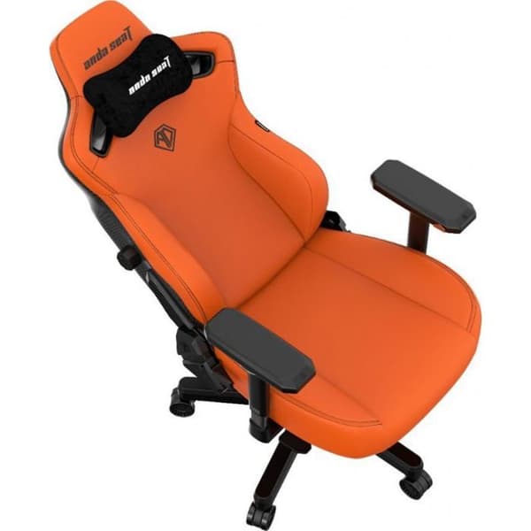 Belägringsspel - gaming kontorsstol Anda seat Snurrbar spelstol i orange läder Kaiser 3 L