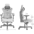 Miniatyrbild 1 av 4: Belägringsspel - gaming kontorsstol Anda seat Snurrbar spelstol i orange läder Kaiser 3 L