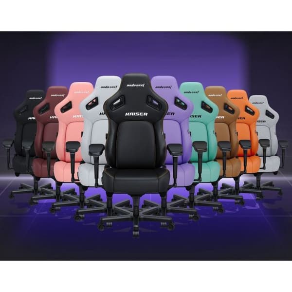 Belägringsspel - kontorsstol gaming Anda seat Spelstol Kaiser 4 L, grått tyg