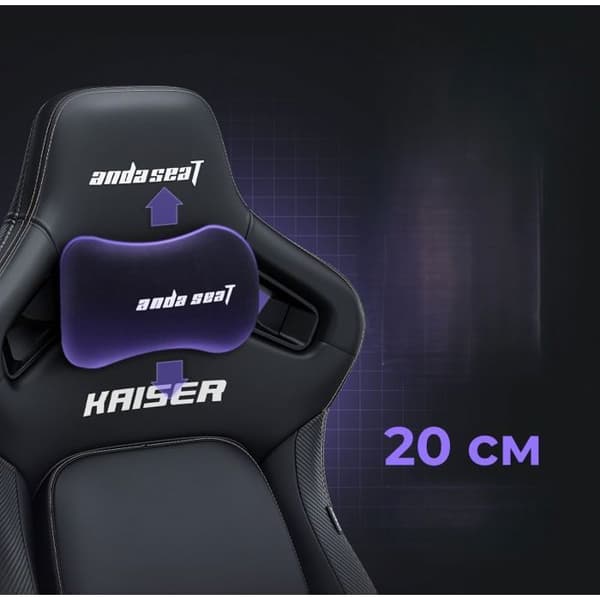 Belägringsspel - kontorsstol gaming Anda seat Spelstol Kaiser 4 L, grått tyg