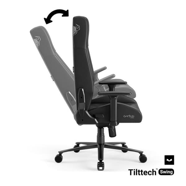 Gamingstol Diablo X-Custom Normalstorlek: svart