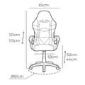 Miniatyrbillede 7 af 10: Gaming-stol EDM 75194 Hvid Sort