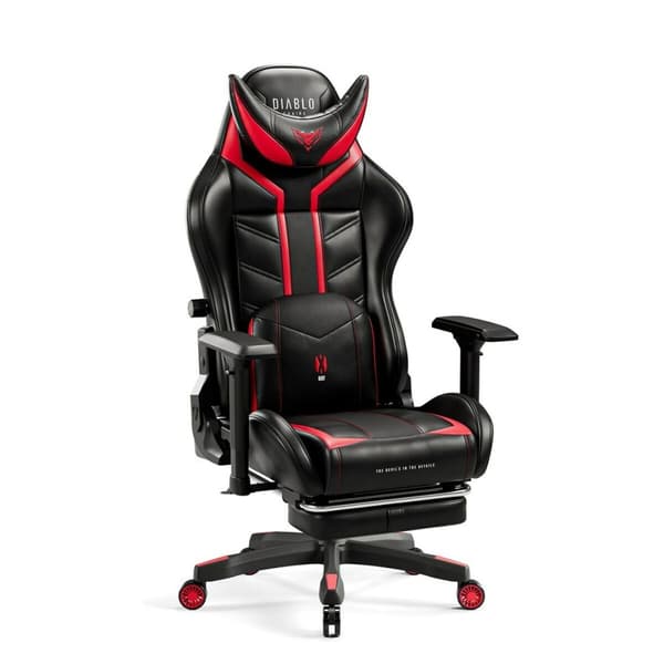 Spelstol Diablo Chairs Diablo X-Ray 2.0 Svart Röd