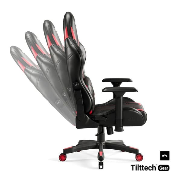 Spelstol Diablo Chairs Diablo X-Ray 2.0 Svart Röd