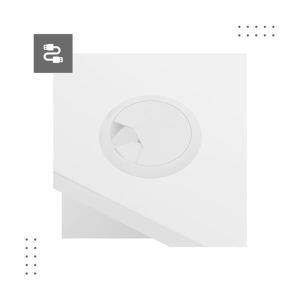 Skrivbord Gaming Mark Adler MA-Leader 7.0 White Vit