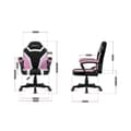 Miniatyrbillede 8 af 8: Gaming-stol Huzaro HZ-Ranger 1.0 pink mesh Sort/Pink Børn
