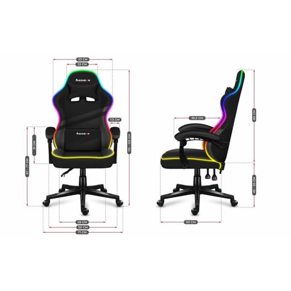 Gaming-stol Huzaro HZ-Force 4.4 RGB Black