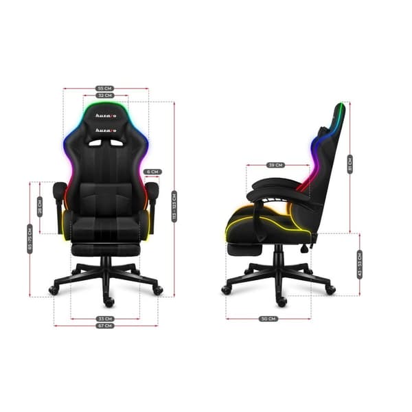 Gaming-stol Huzaro HZ-Force 4.7 RGB Sort
