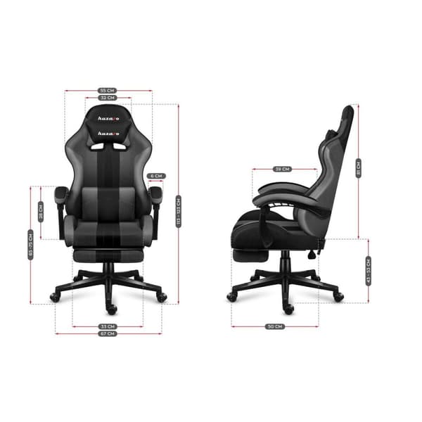 Gaming-stol Huzaro HZ-Force 4.7 Sort Grå