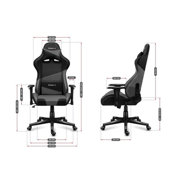 Gaming-stol Huzaro Force 6.2 Sort/Grå